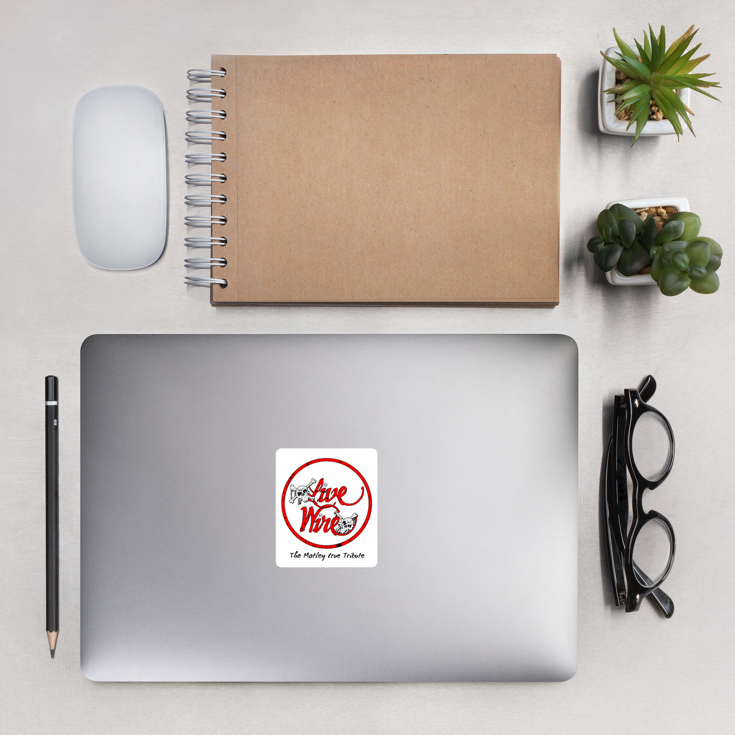 Live Wire Bubble-Free Stickers