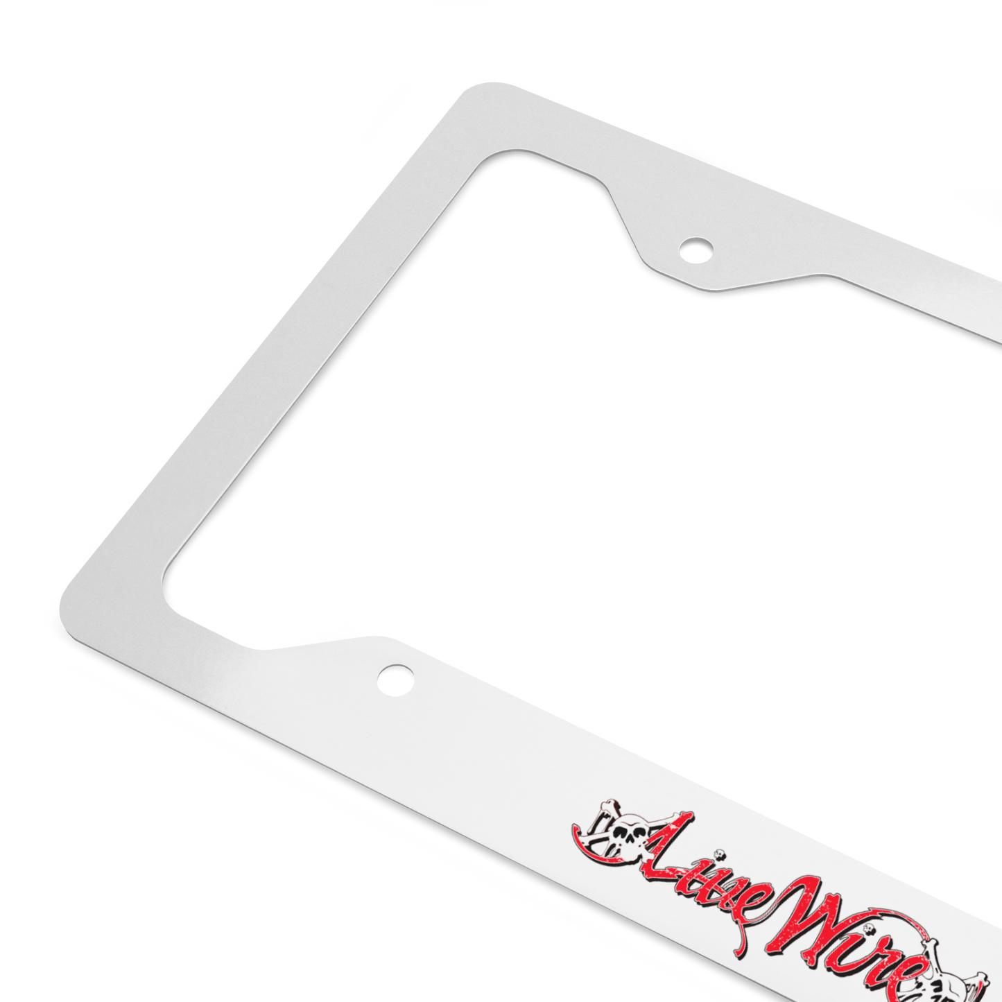 Live Wire Logo Metal License Plate Frame