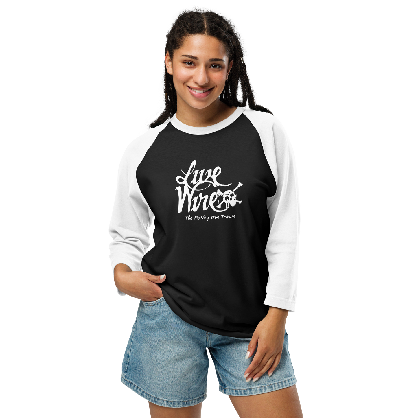 Live Wire 3/4 Sleeve Raglan Shirt