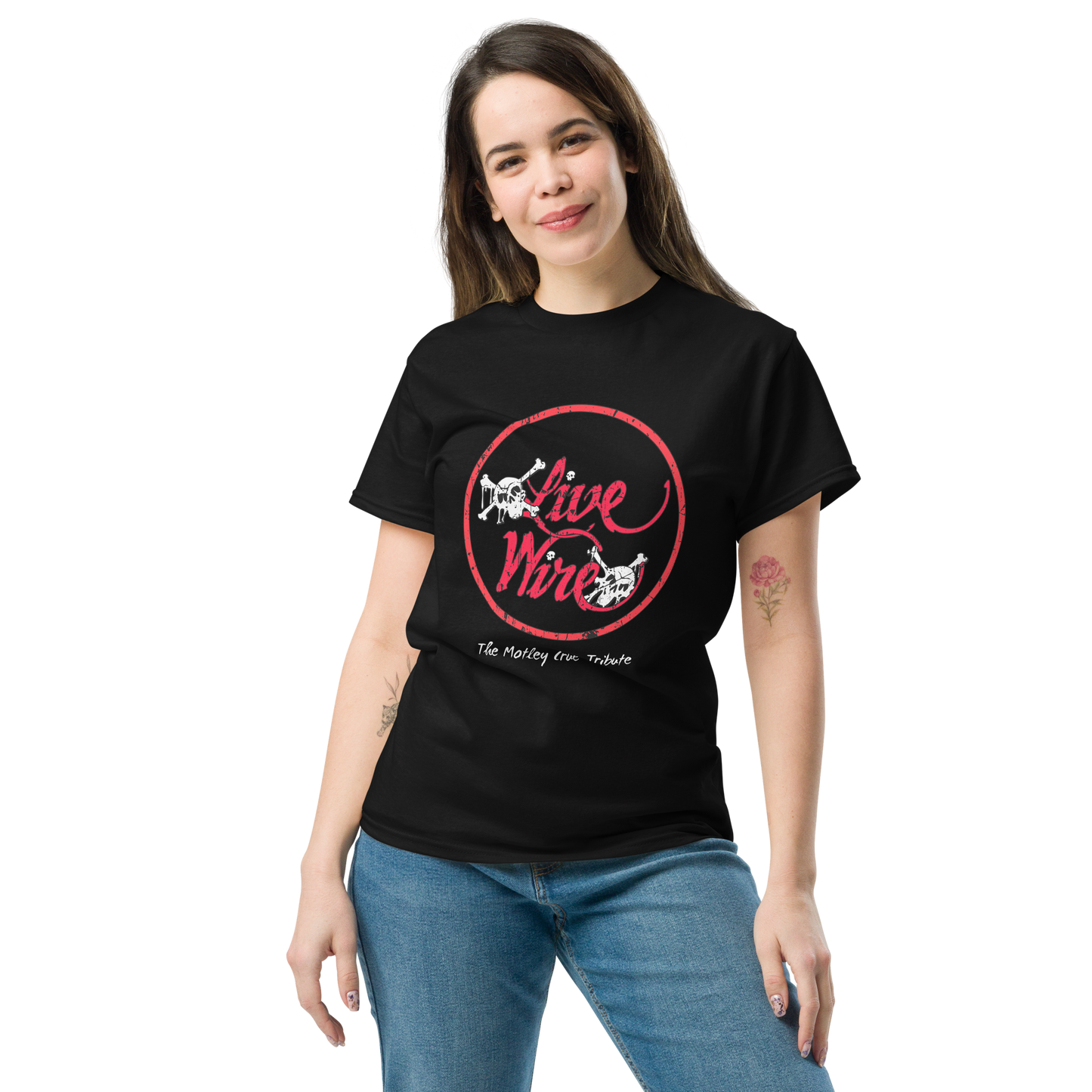 Live Wire Dr. Feelgood Circle Skull Tee