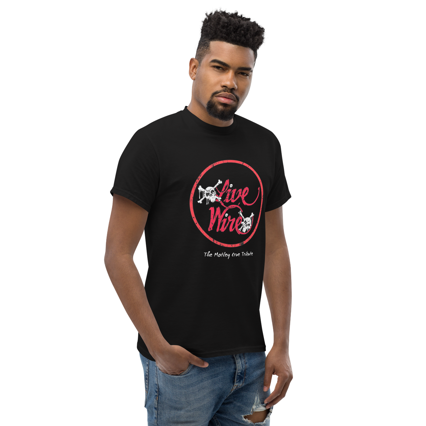 Live Wire Dr. Feelgood Circle Skull Tee