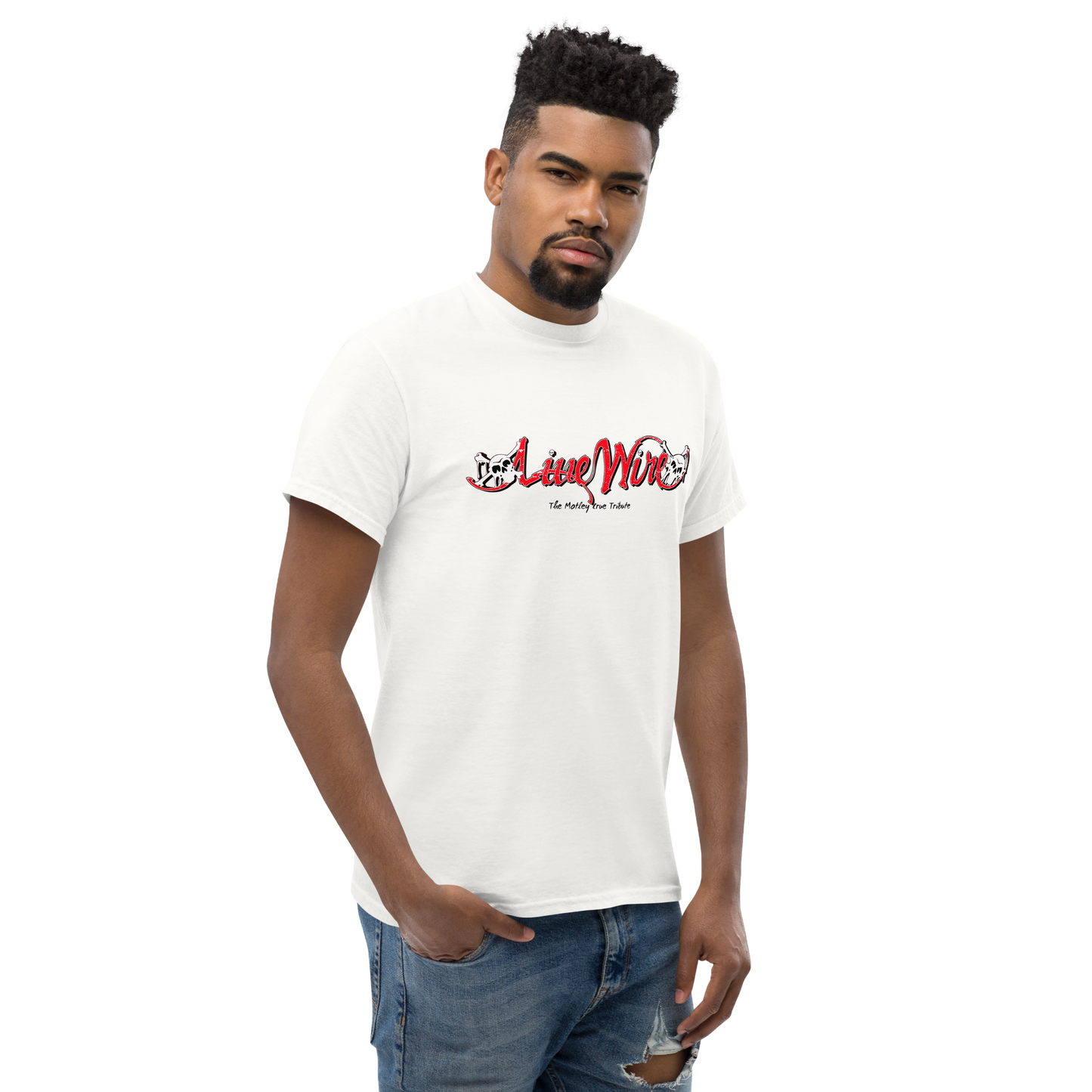 Live Wire Dr. Feelgood Logo Tee (White)