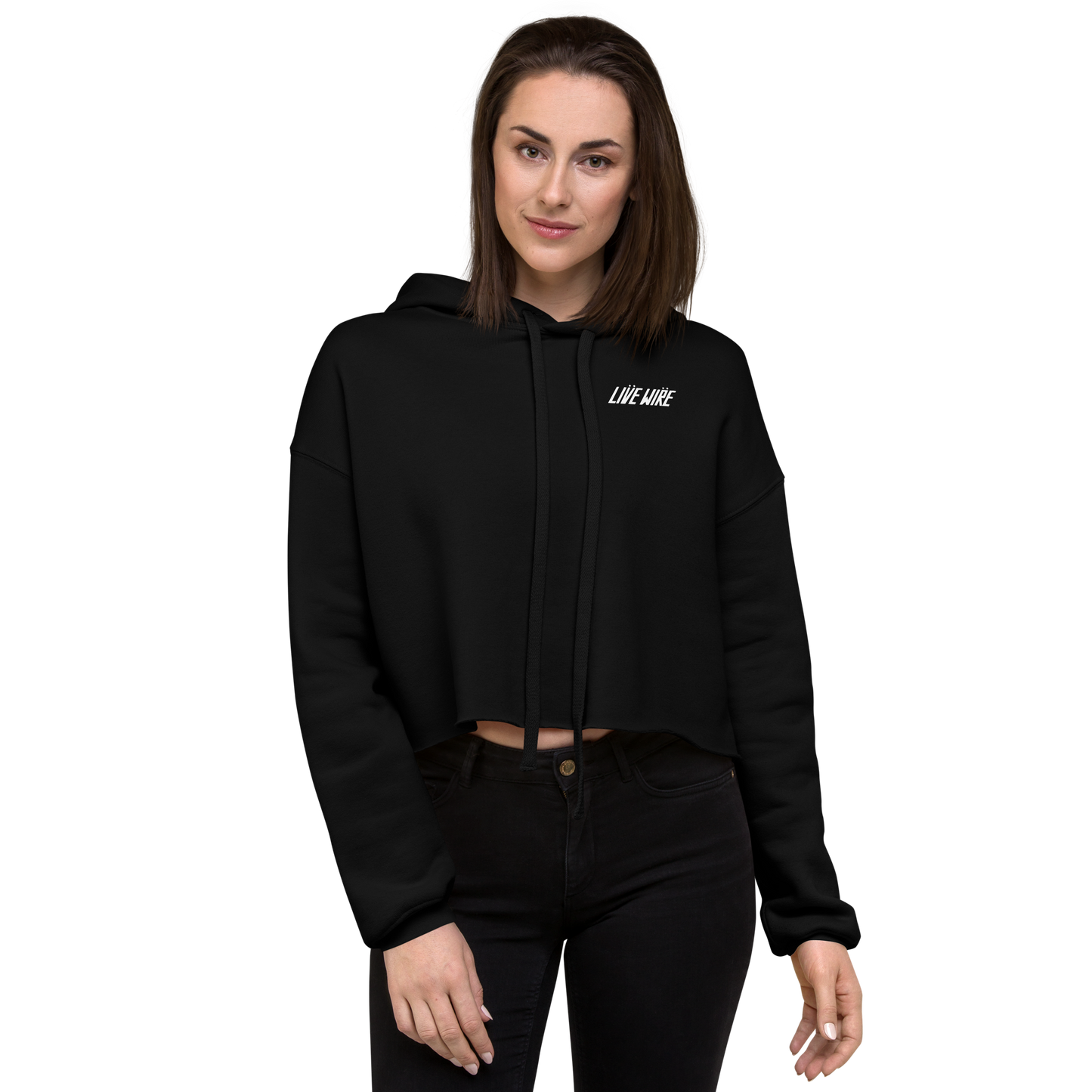 Live Wire Women's Crop Hoodie
