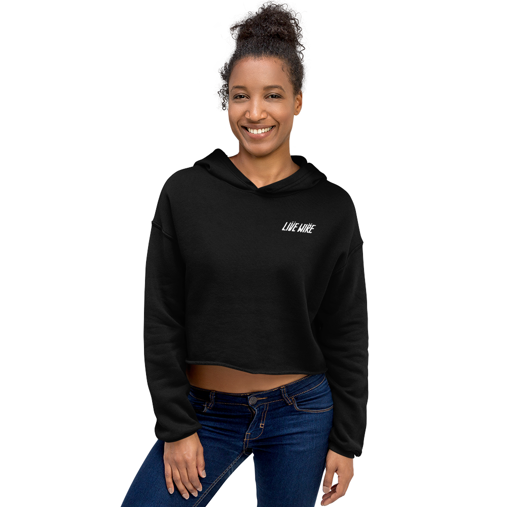 Live Wire Women's Crop Hoodie