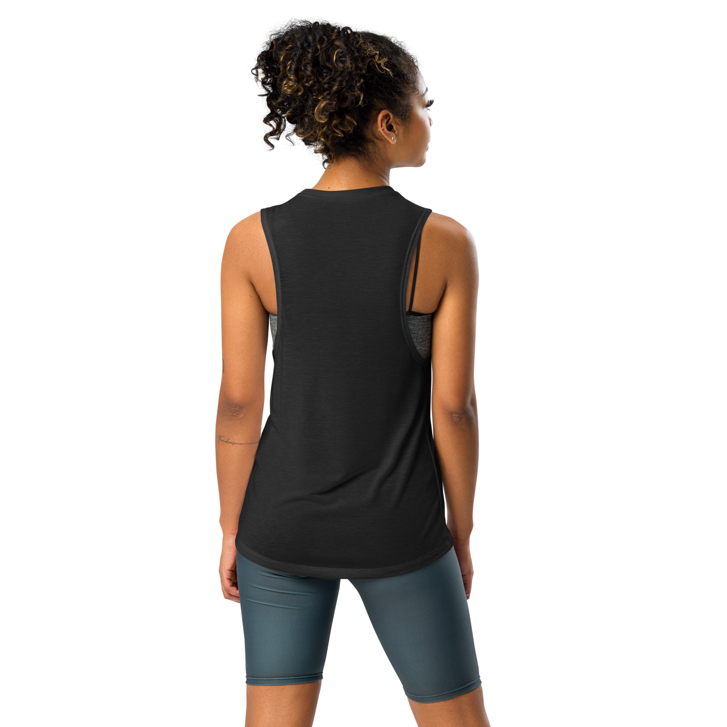 Live Wire Dr. Feelgood Logo Circle Skulls Ladies’ Muscle Tank