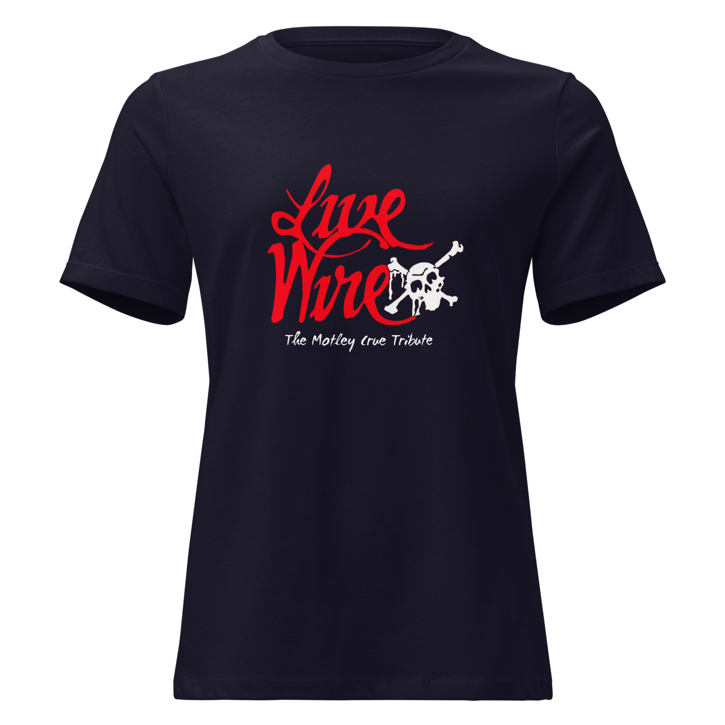 Women's Cut Live Wire Dr. Feelgood Logo Tee (Bella Canvas Premium Tee)