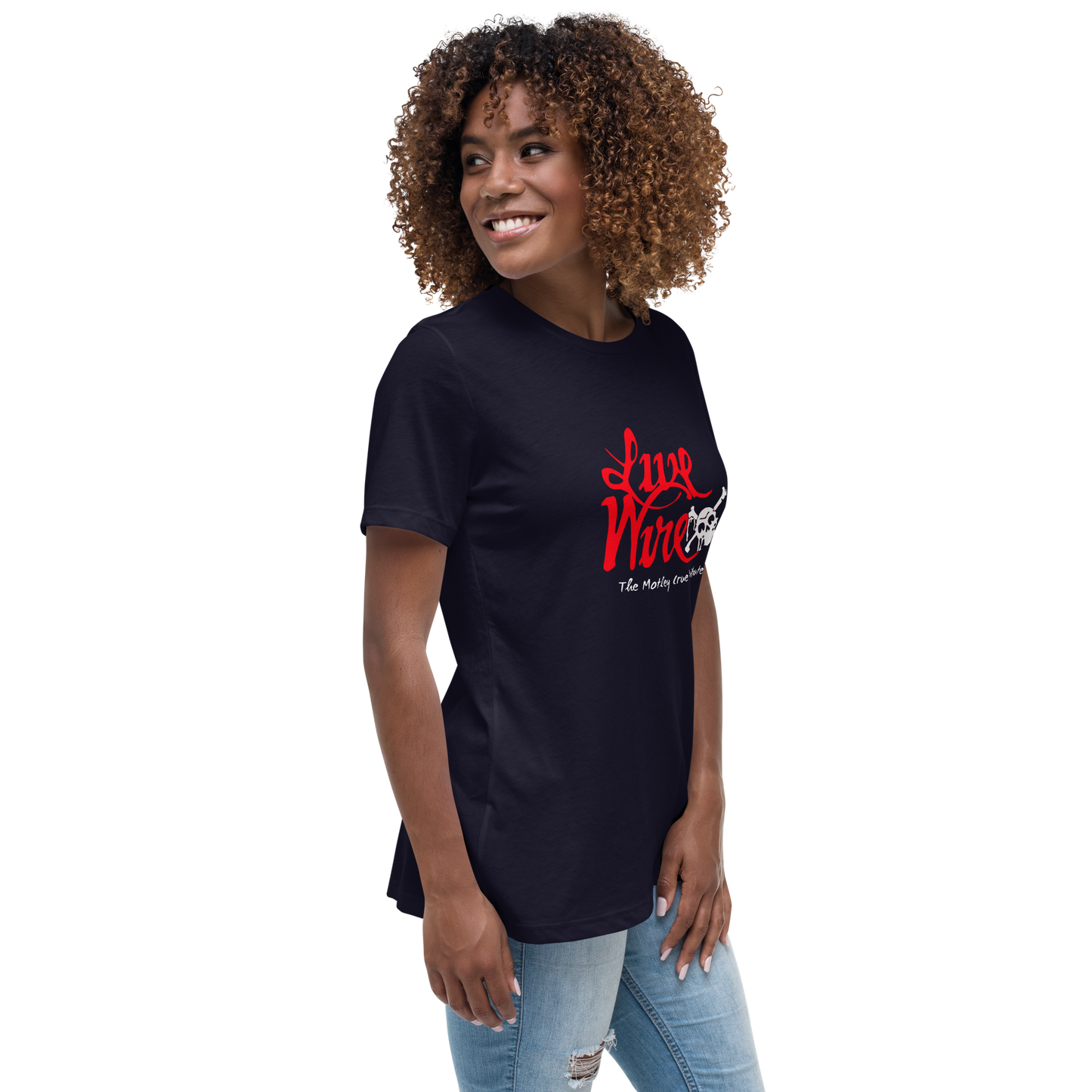 Women's Cut Live Wire Dr. Feelgood Logo Tee (Bella Canvas Premium Tee)