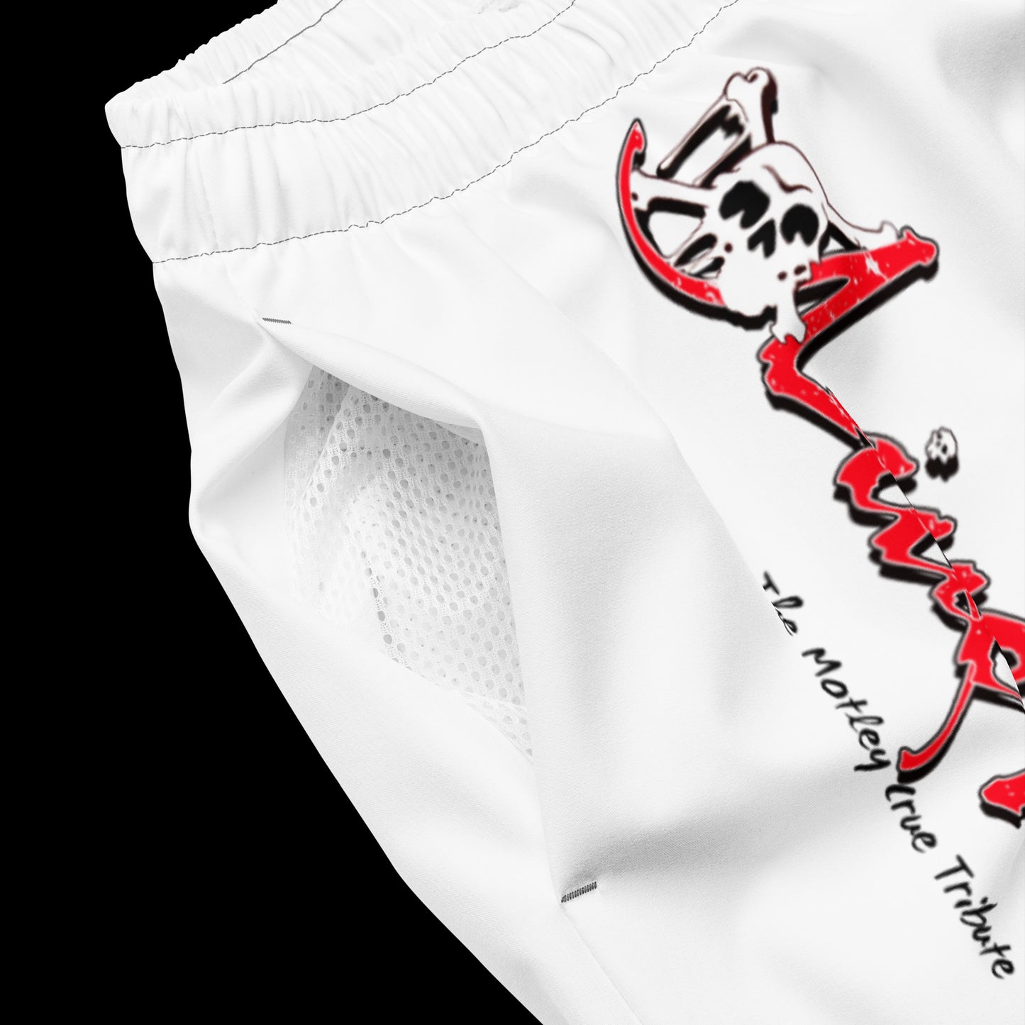 Dr. Feelgood Logo Swim Trunks (White)