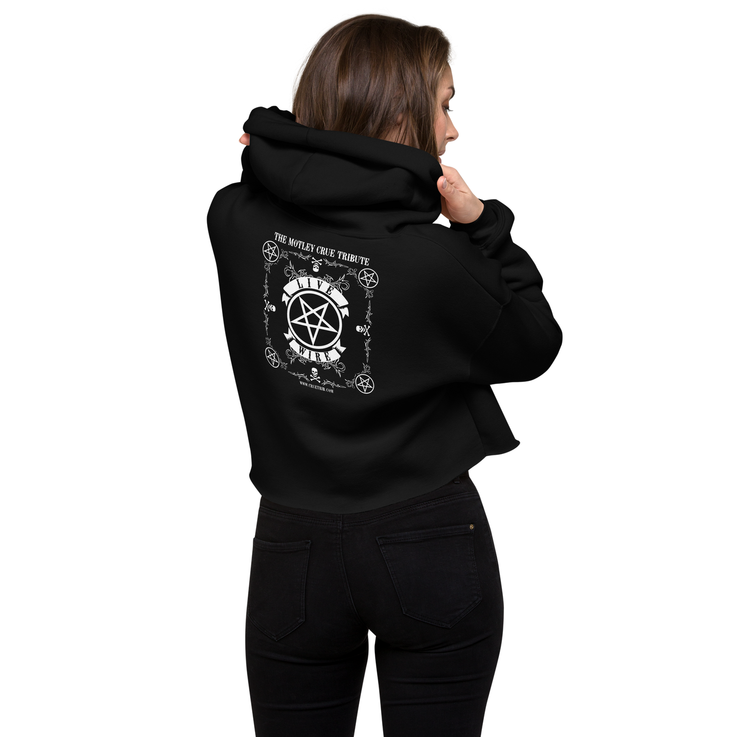 Live Wire  Women's Crop Hoodie
