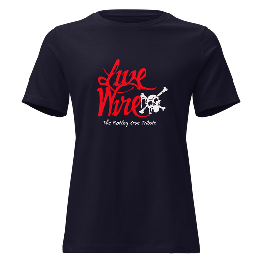 Women's Cut Live Wire Dr. Feelgood Logo Tee (Bella Canvas Premium Tee)